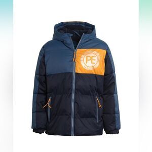 Perry Ellis Boys Puffer Jacket Fleece Linen Coat Sz 10/12